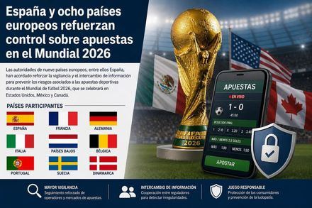 España y ocho países europeos refuerzan control sobre apuestas en el Mundial 2026