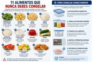 Alimentos que nunca debes congelar... y algunos consejos si lo haces