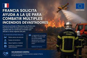 Francia solicita ayuda a la UE para combatir múltiples incendios devastadores