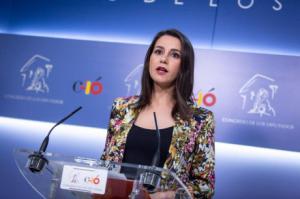 Arrimadas: “El PSOE, a través de Zapatero, ha salido a presionar a los jueces del procés”
