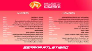 Los atletas españoles se preparan para el Mundial de Budapest