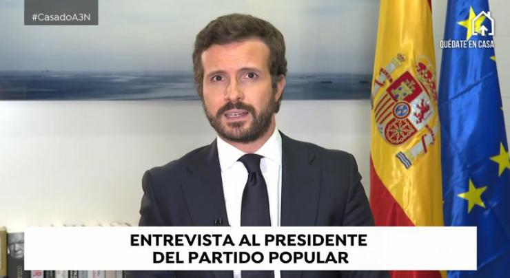 Casado tacha de 'plan de descalabro' la propuesta del Gobierno