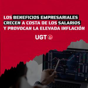 Un estudio alerta de que "los beneficios empresariales crecen a costa de los salarios"