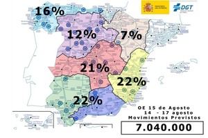 Puente del 15 de agosto: Más de 7 millones de vehículos en las carreteras