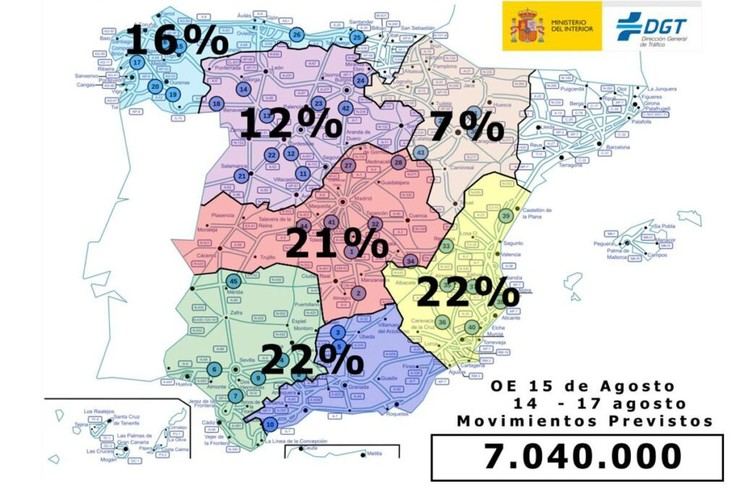 Puente del 15 de agosto: Más de 7 millones de vehículos en las carreteras