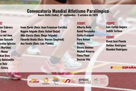 El equipo español se prepara para conquistar el Mundial de Atletismo Paralímpico en Nueva Delhi