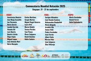 37 nadadores españoles competirán en el Mundial de Natación Paralímpica en Singapur