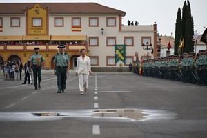 Aina Calvo resalta el compromiso de la Guardia Civil en Baeza