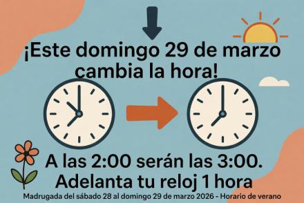Llega el horario de verano: Cambio de hora este domingo