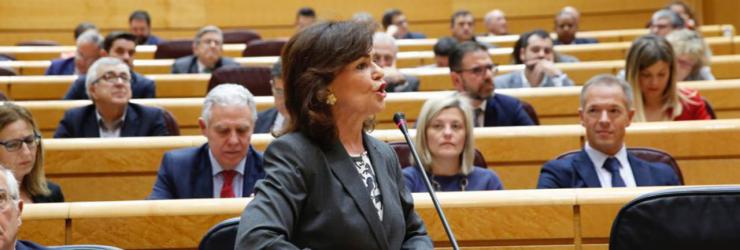 Carmen Calvo insta al PP a no volver a enfrentar a Cataluña con España
