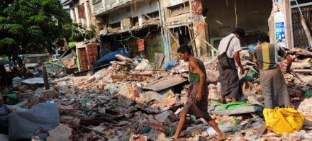 Crisis sanitaria y alimentaria tras el terremoto en Myanmar