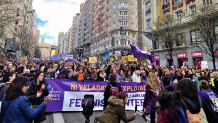 Detienen a diez neonazis por intentar boicotear la manifestación del 8M en Madrid