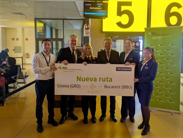 Girona-Costa Brava lanza nueva ruta a Bucarest con Ryanair
