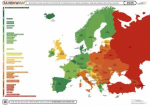 España desciende en el Rainbow Map 2025 y advierte sobre retrocesos en derechos LGTBI+