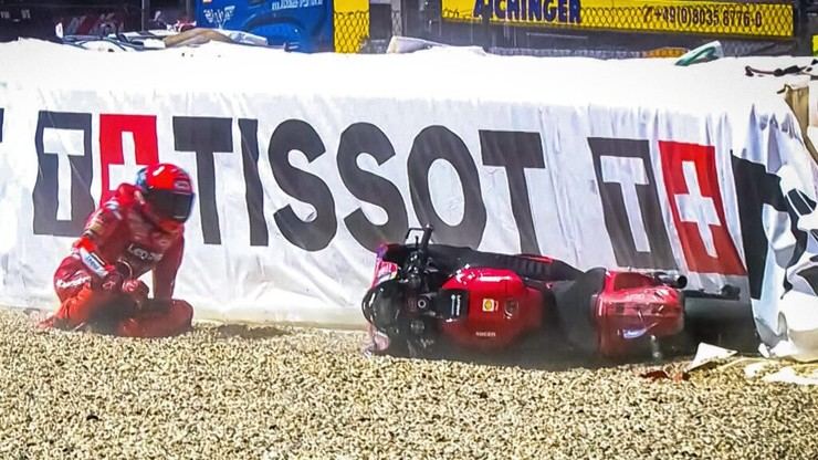 Marc Márquez evita sanción tras caída en la Q2 del GP de Chequia