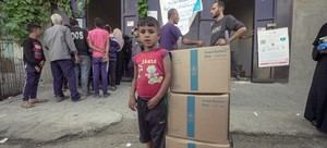 Casi un millón de personas en Gaza reciben ayuda alimentaria ante nuevos ataques israelíes