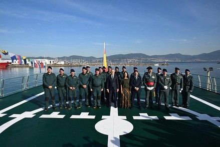 El buque 'Duque de Ahumada' refuerza la cooperación europea en fronteras españolas