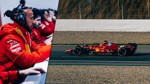 Hamilton sufre un accidente durante pruebas de F1 con Ferrari en Barcelona