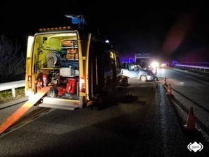 Tres heridos en accidente de tráfico en la A-8 en El Franco