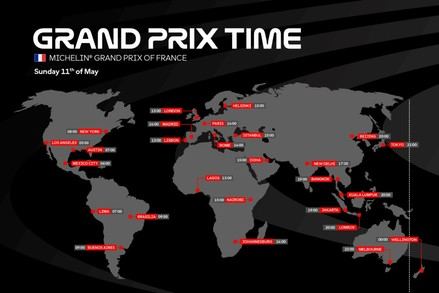Horarios del Gran Premio Michelin de Francia en Le Mans
