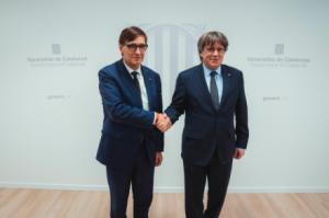 Illa y Puigdemont se reúnen en Bruselas para "impulsar el diálogo político en Cataluña"