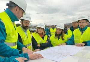 Joan Groizard supervisa la recuperación de la subestación de Catadau en Valencia