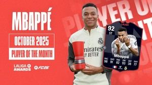 Mbappé se consagra como Mejor Jugador de LALIGA EA SPORTS en octubre