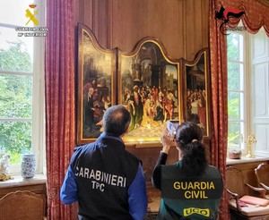 La Guardia Civil recupera 62 obras de arte robadas en Italia
