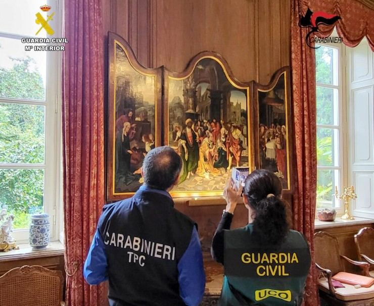 La Guardia Civil recupera 62 obras de arte robadas en Italia