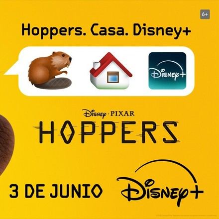 Hoppers, el nuevo éxito de Disney y Pixar, se estrena en su plataforma el 3 de junio