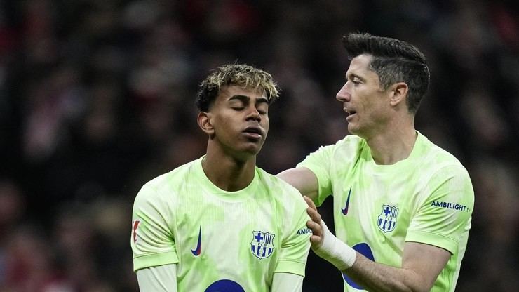 La UEFA multa a Lewandowski y Yamal por violar normas antidopaje