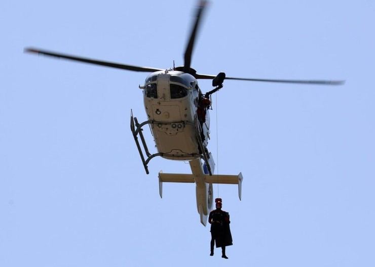Rescatan a un montañero accidentado en Udalatx, Euskadi