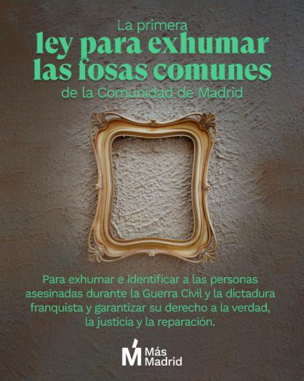 Más Madrid da un paso hacia la memoria democrática: Las medidas que podrían traer paz a miles de familias