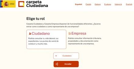Actualización de 'Mi Carpeta Ciudadana' con nuevos servicios de desempleo y formación