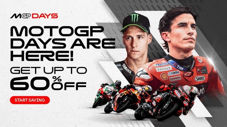 Descuentos de hasta el 60% en productos de MotoGP durante los MotoGP Days 2025