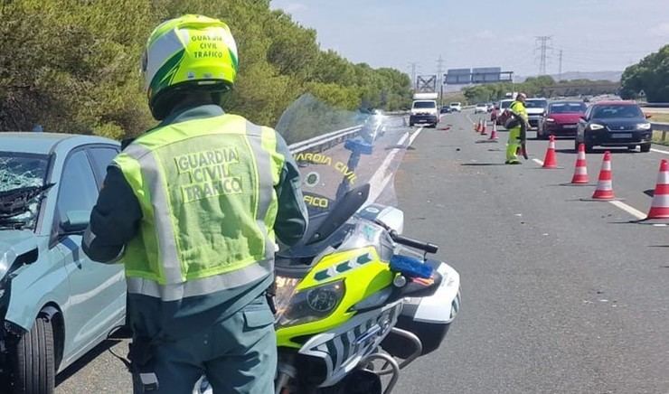 Accidente mortal de un motorista en la A-92 en Sevilla