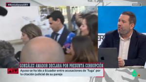Chema Garrido sobre la declaración del novio de Ayuso y su sonada ausencia: 