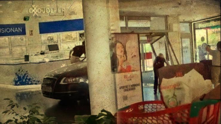 Robo al estilo Fast & Furious: Tres encapuchados destrozan una joyería en Parquesur a las 11 de la mañana