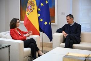 Sánchez se reúne con CEO de Veolia para discutir tecnología del agua y sostenibilidad
