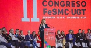 Pilar Alegría destaca la importancia de crear oportunidades para los ciudadanos en el II Congreso de UGT