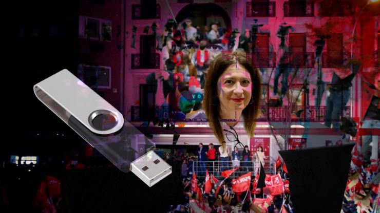 El PSOE entrega a la Fiscalía un pen drive con información de Leire Díez