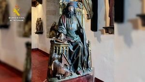 Recuperan en Italia una escultura del siglo XV robada en 1979 en Palencia