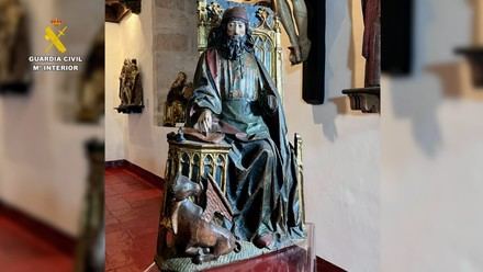 Recuperan en Italia una escultura del siglo XV robada en 1979 en Palencia