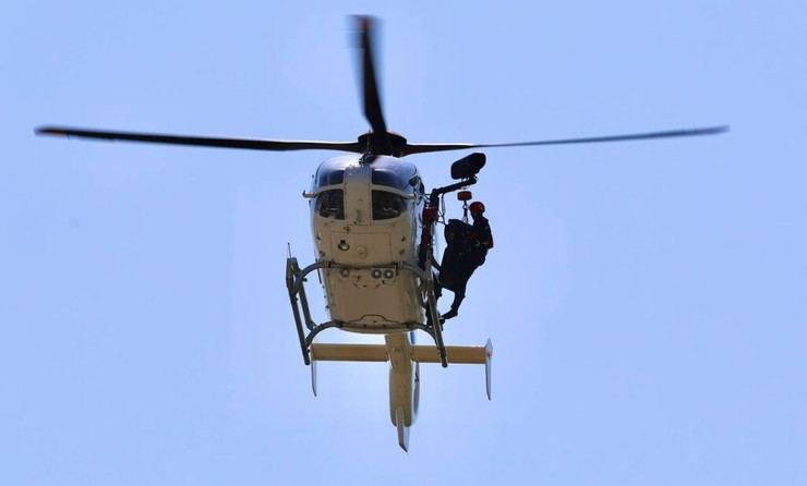 Montañero de 73 años rescatado tras fracturarse el tobillo en Mandoia