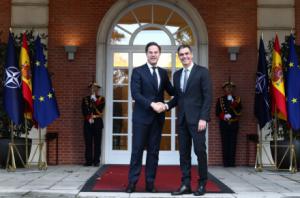 Rutte elogia a España por su compromiso con el gasto en defensa de la OTAN