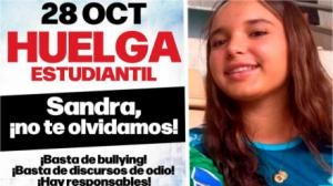 Los padres de Sandra Peña se emocionan por las manifestaciones contra el bullying en más de 50 ciudades
