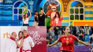 La 1 lidera en audiencias con Sanfermines, Eurocopa femenina y Grand Prix