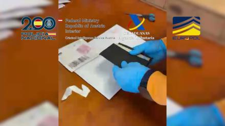Un joven arrestado por fabricar y distribuir billetes falsos de euro en Europa