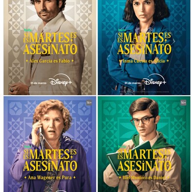 Disney+: Un vistazo a 'Si es martes, es asesinato' con Álex García, Inma Cuesta y Ana Wagener