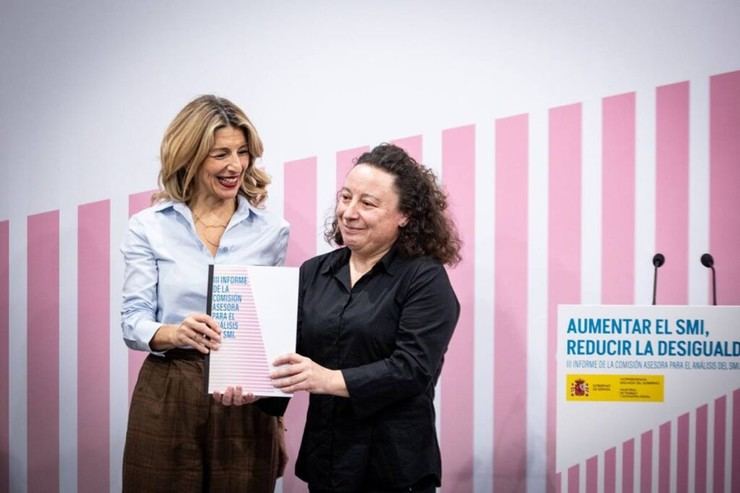 Yolanda Díaz destaca el informe del SMI como clave para la justicia social